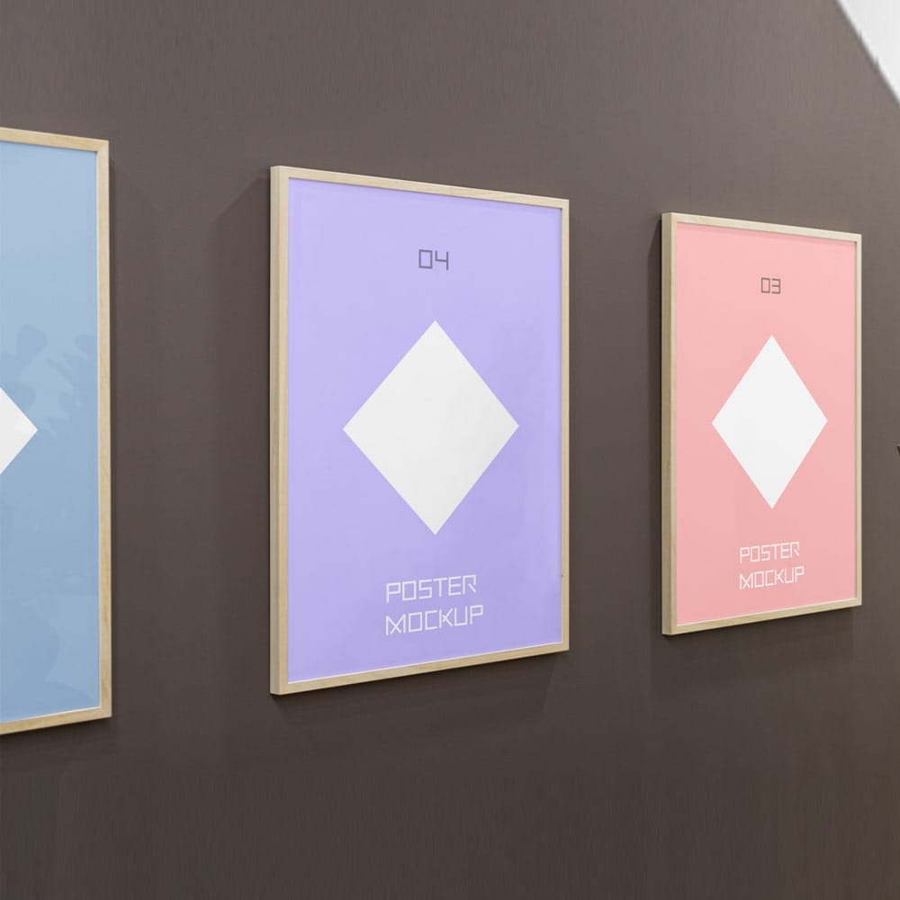 Triple Poster Mockups