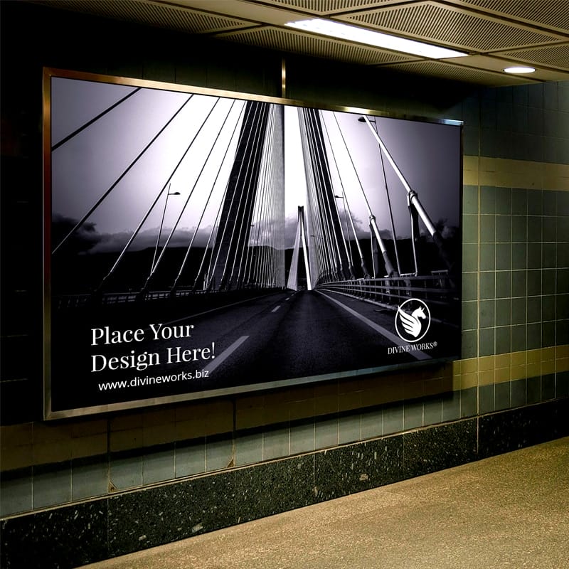 Underground Ad Screen Mockup
