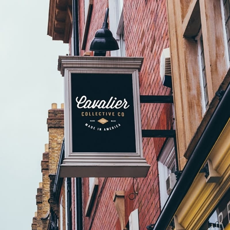 Vintage Hip Sign Mockups