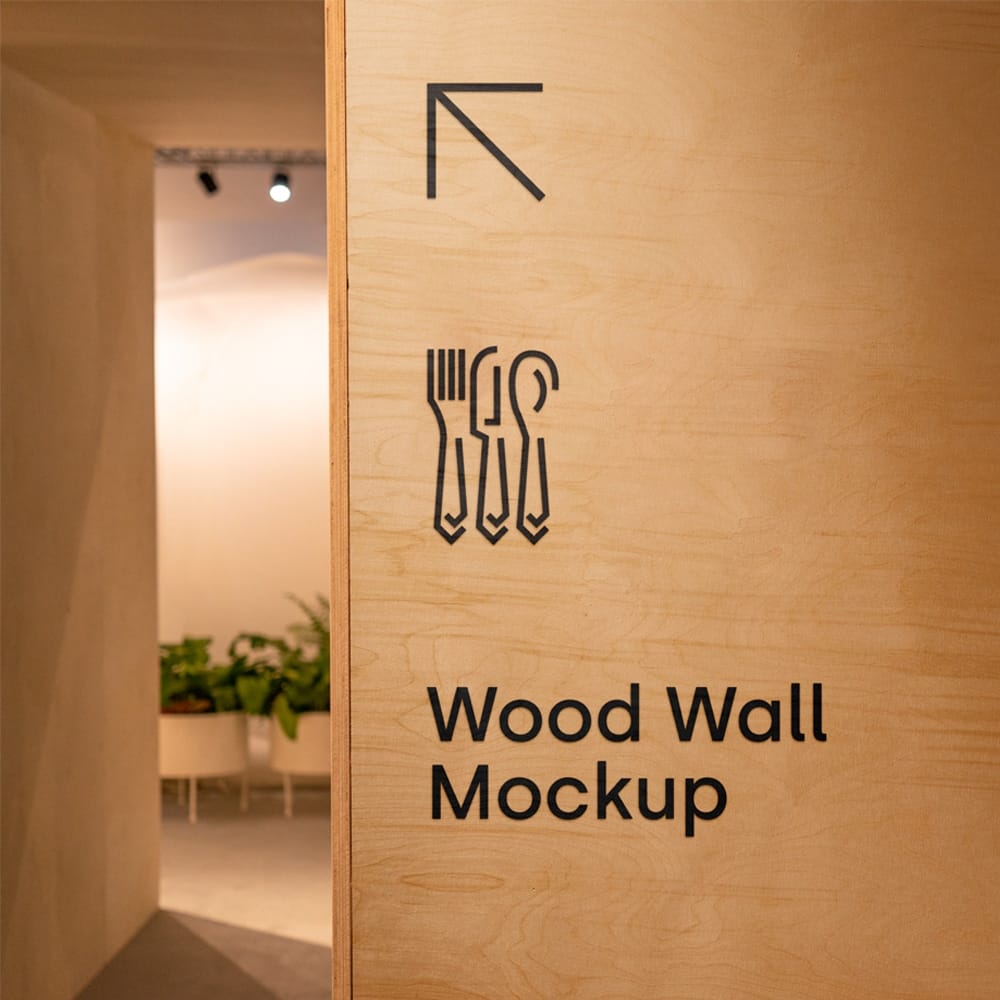 Wood Wall Mockup