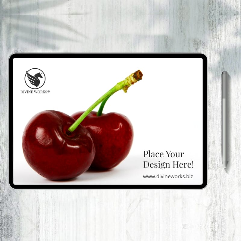 iPad With Pen Mockup