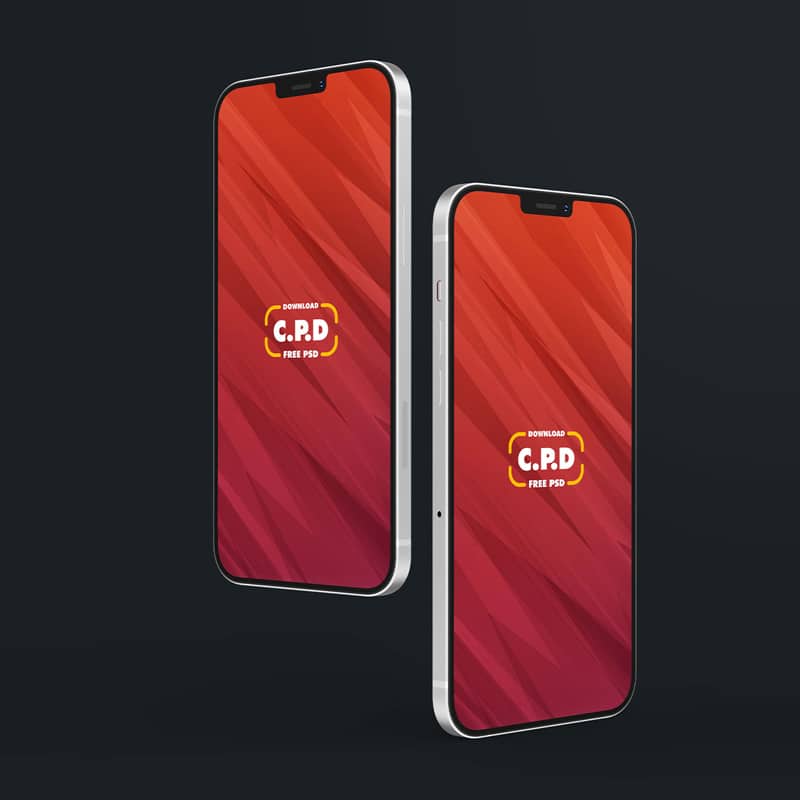 iPhone 12 Freebie PSD Concept Mock-Up