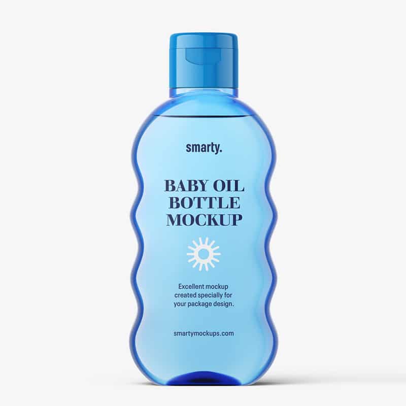 Baby Oil Bottle Mockup