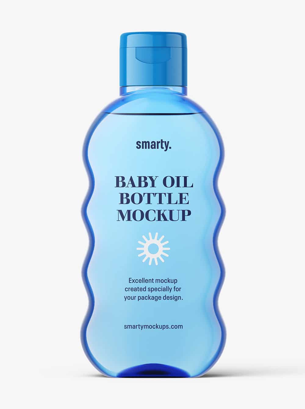 Baby Oil Bottle Mockup