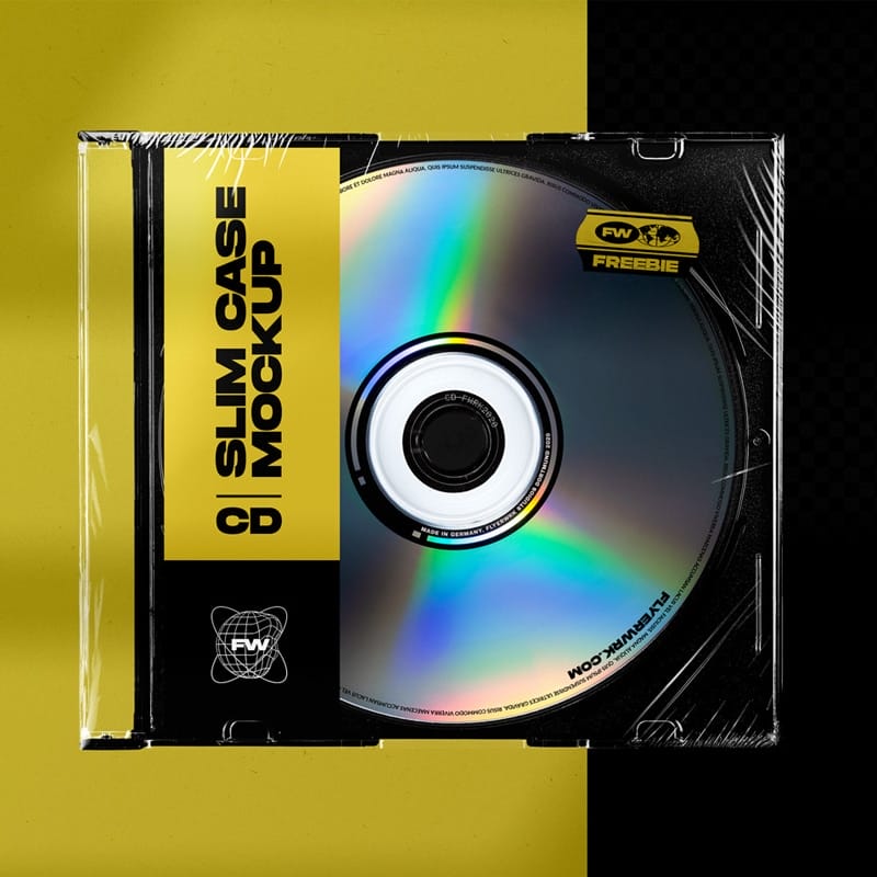 CD Slim Case Mockup