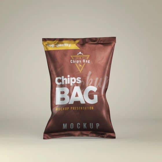 Chips Bag Front View Mockup » CSS Author