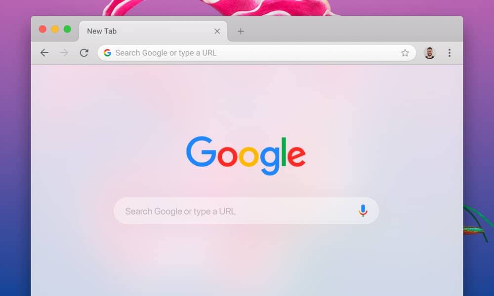 Chrome Figma mockup for MacOS