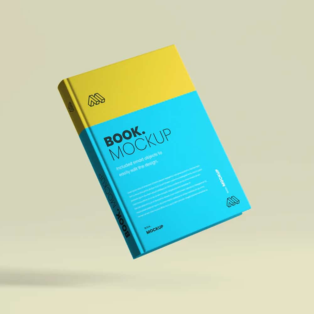 Flying Book Cover Mockup
