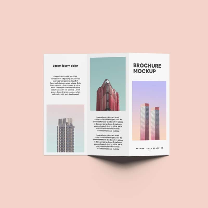 Folded Brochure Mockup