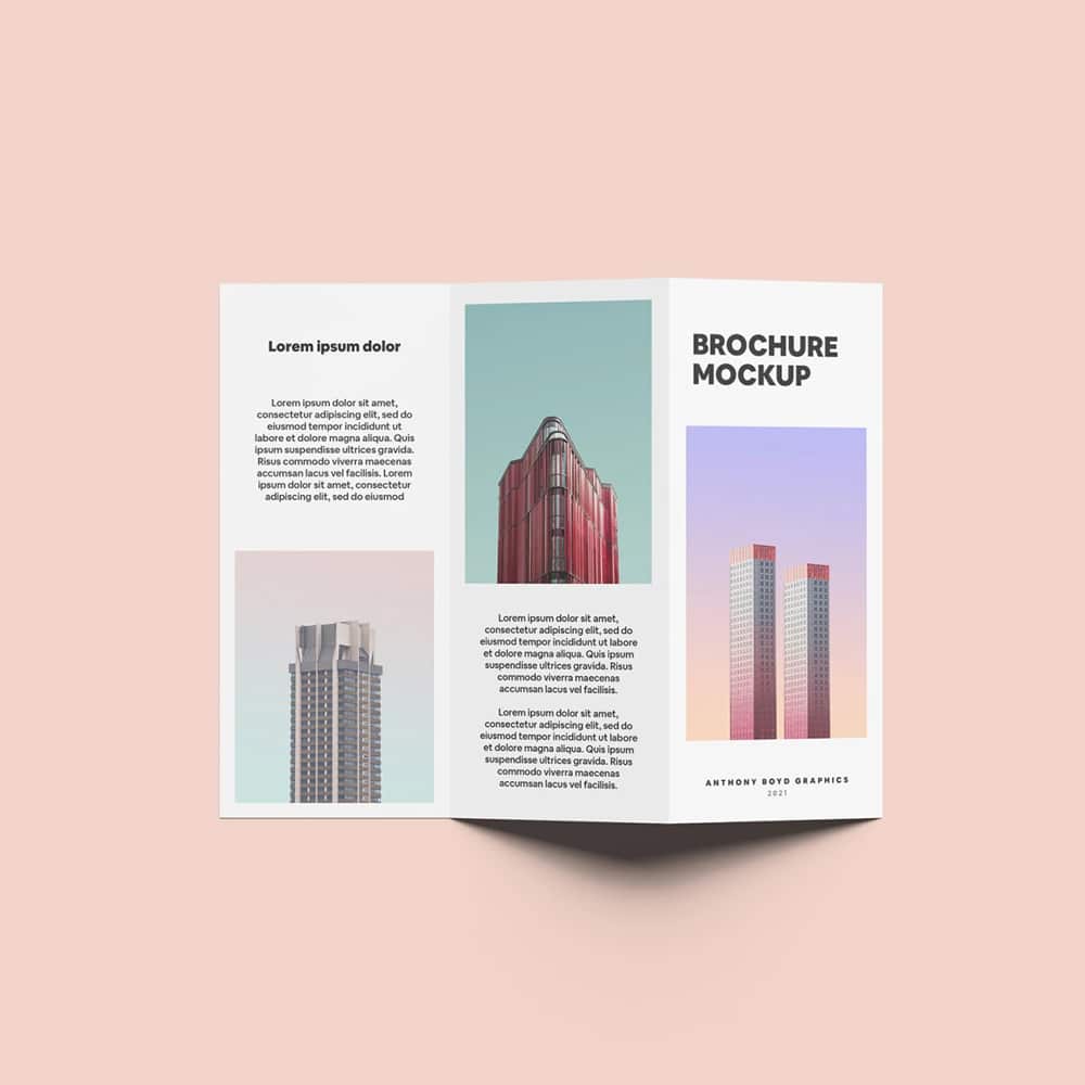 Folded Brochure Mockup