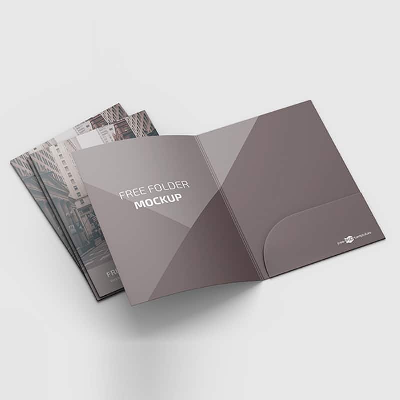 Free A4 Folder Mockup in PSD