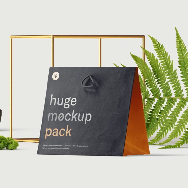 Free Bag Mockup Scene
