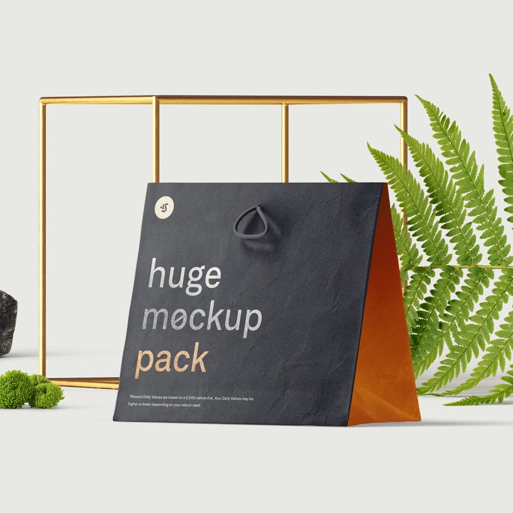 Free Bag Mockup Scene