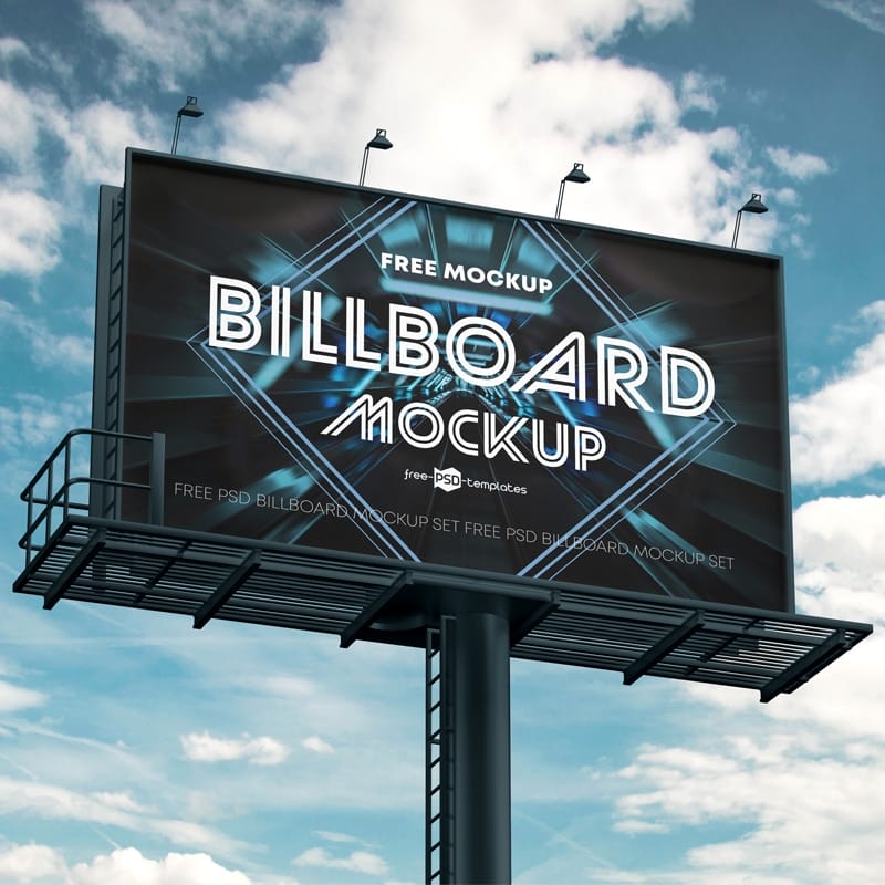 Free Billboard Ad Mockups in PSD