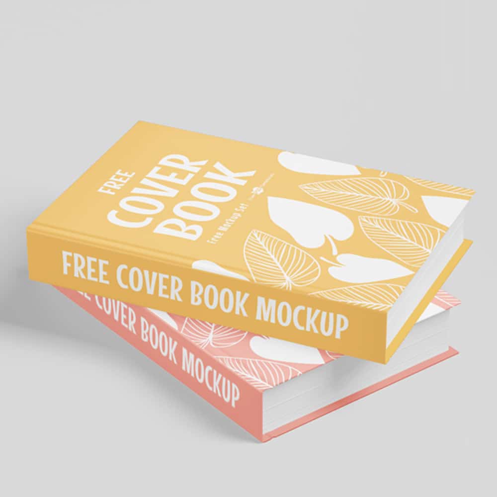 Free Book Cover Mockup Template in PSD