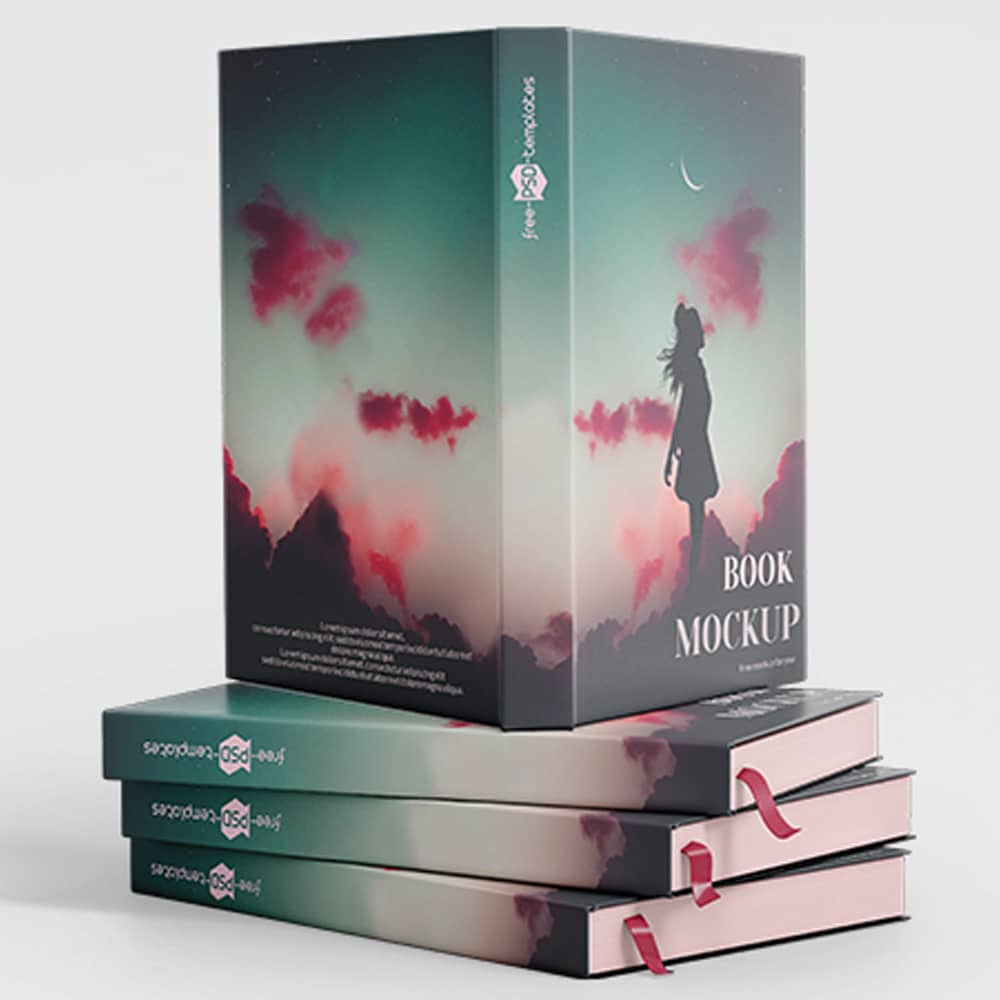 Free Book Mockup in PSD