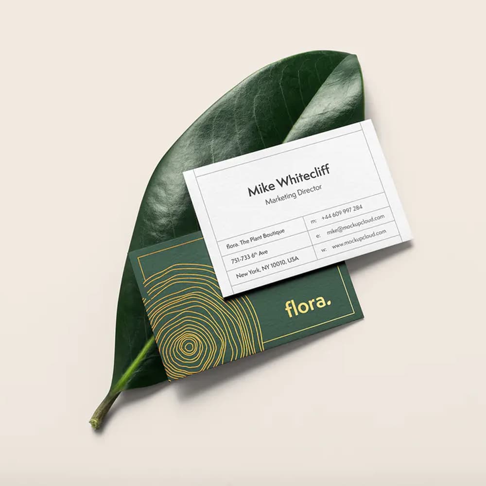 Free Business Card Mockup