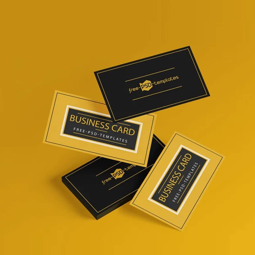 Free Business Card Mockups in PSD
