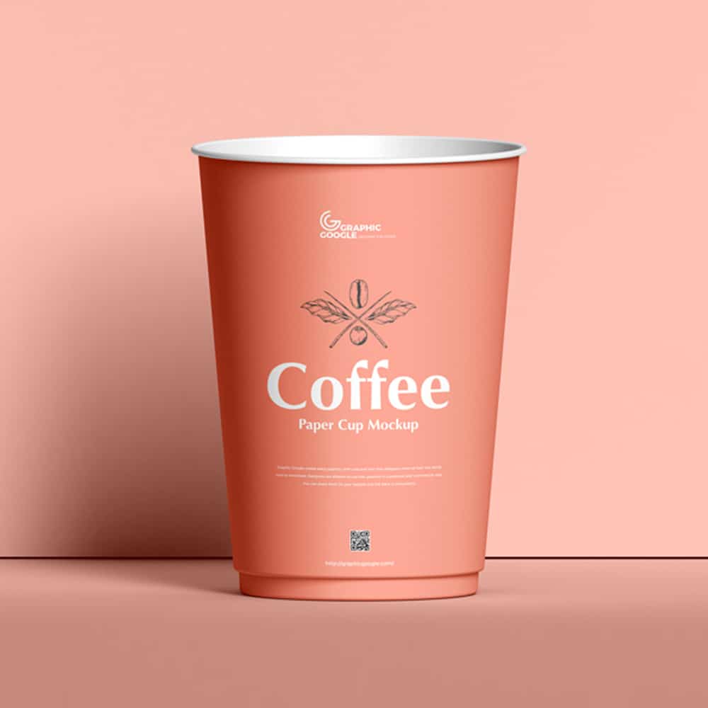 Free Coffee Paper Cup Mockup PSD