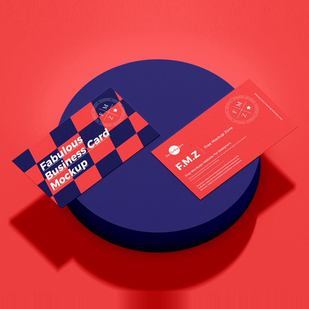 Free Fabulous Business Card Mockup