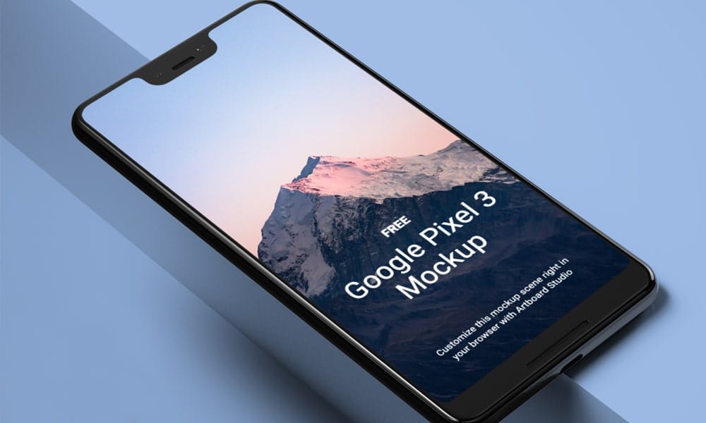 Free Google Pixel Phone Mockup for Figma
