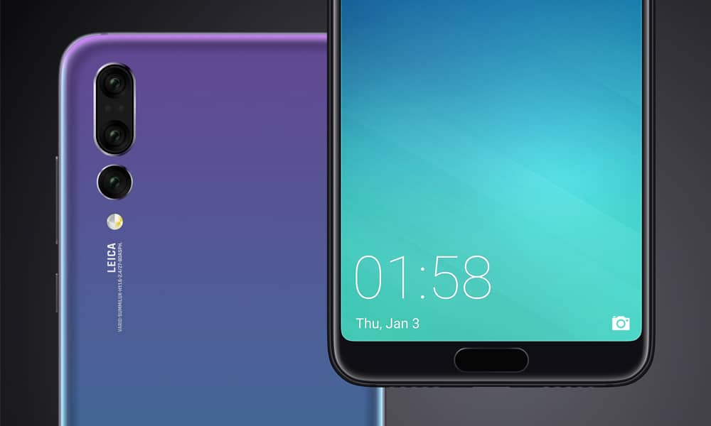 Free Huawei P20 Pro Mockup for Figma
