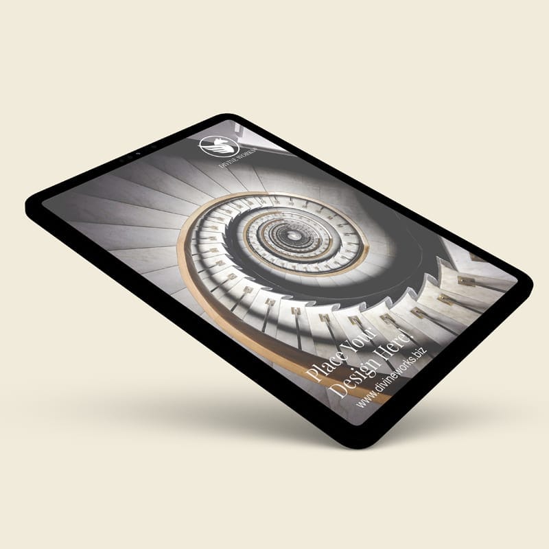 Free Isometric Tablet Mockup PSD