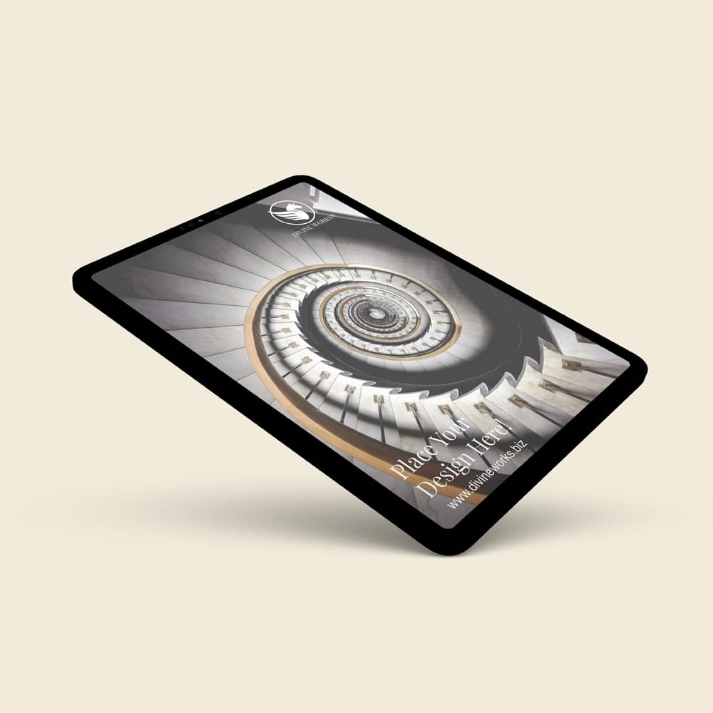 Free Isometric Tablet Mockup PSD