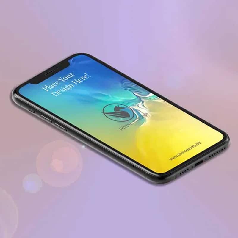 Free Isometric iPhone 11 Pro Max Mockup