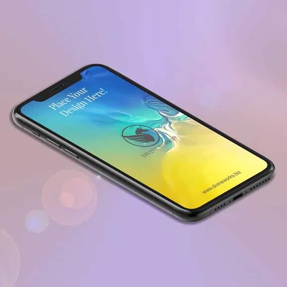 Free Isometric iPhone 11 Pro Max Mockup