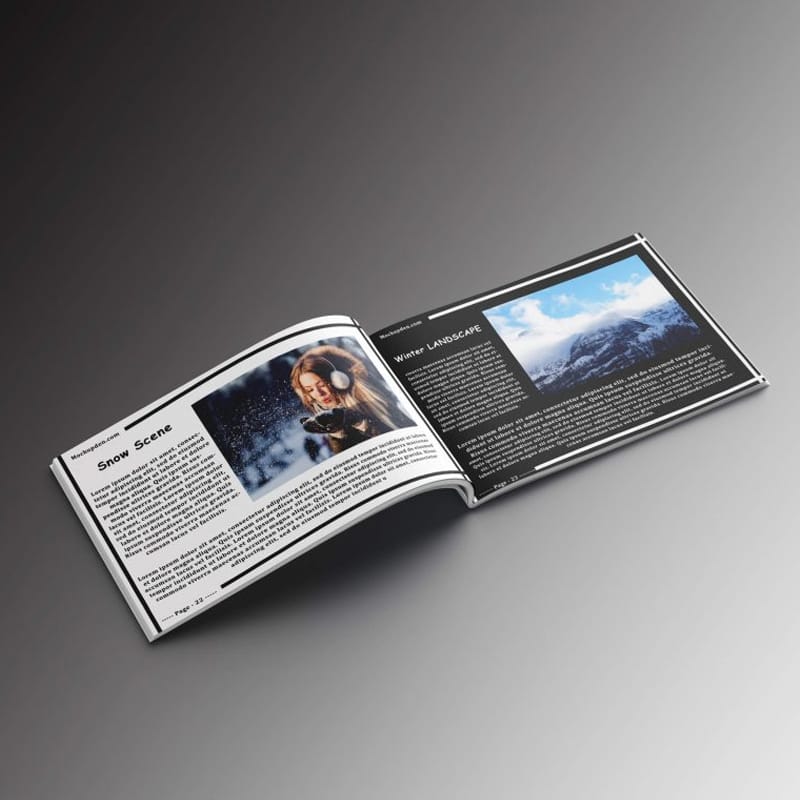 Free Landscape Brochure Mockup