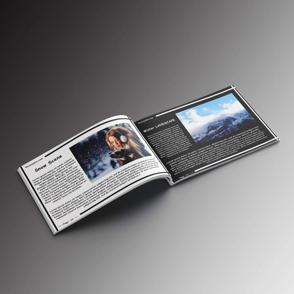 Free Landscape Brochure Mockup