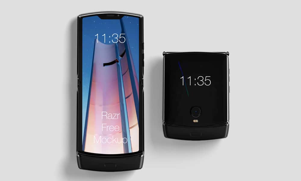 Free Motorola Razr Mockup