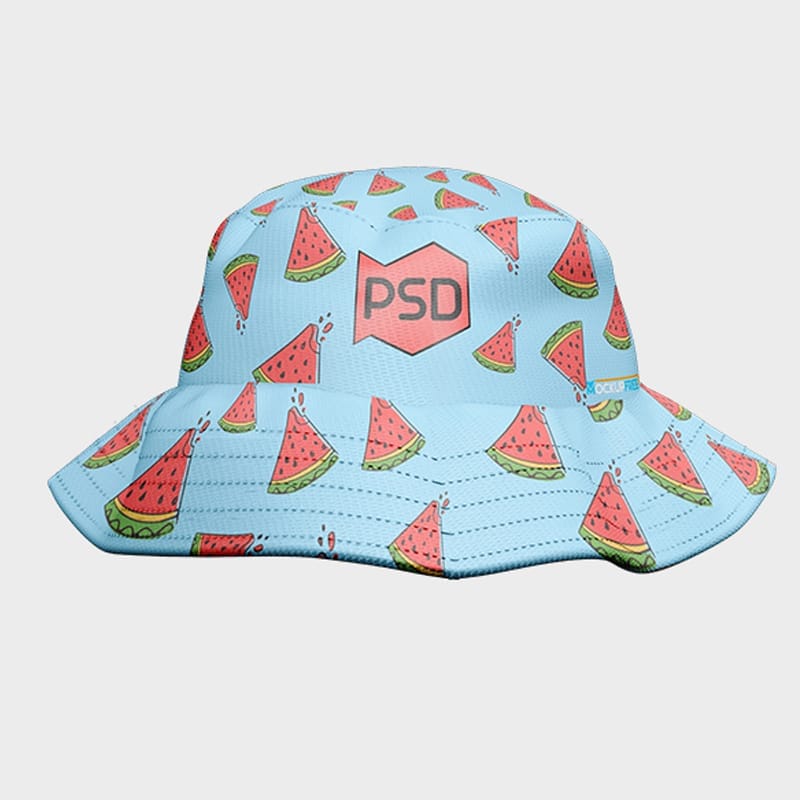 Free PSD Bucket Hat Mockup Template