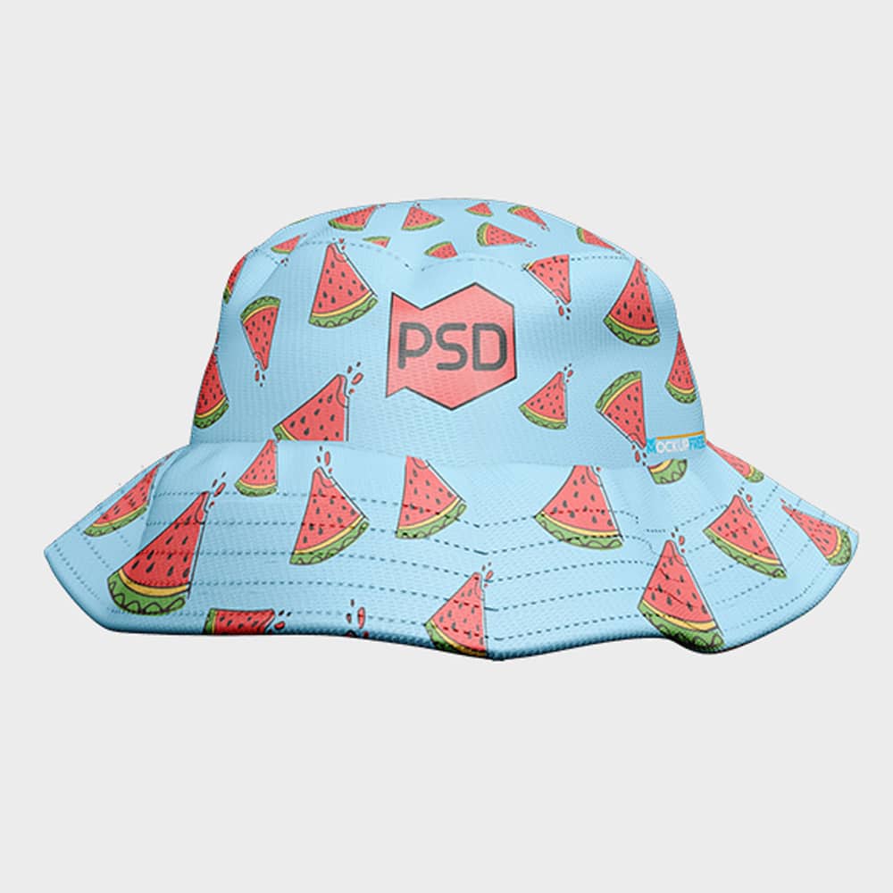 Free PSD Bucket Hat Mockup Template
