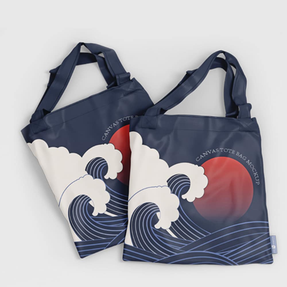 Free PSD Canvas Tote Bag Templates