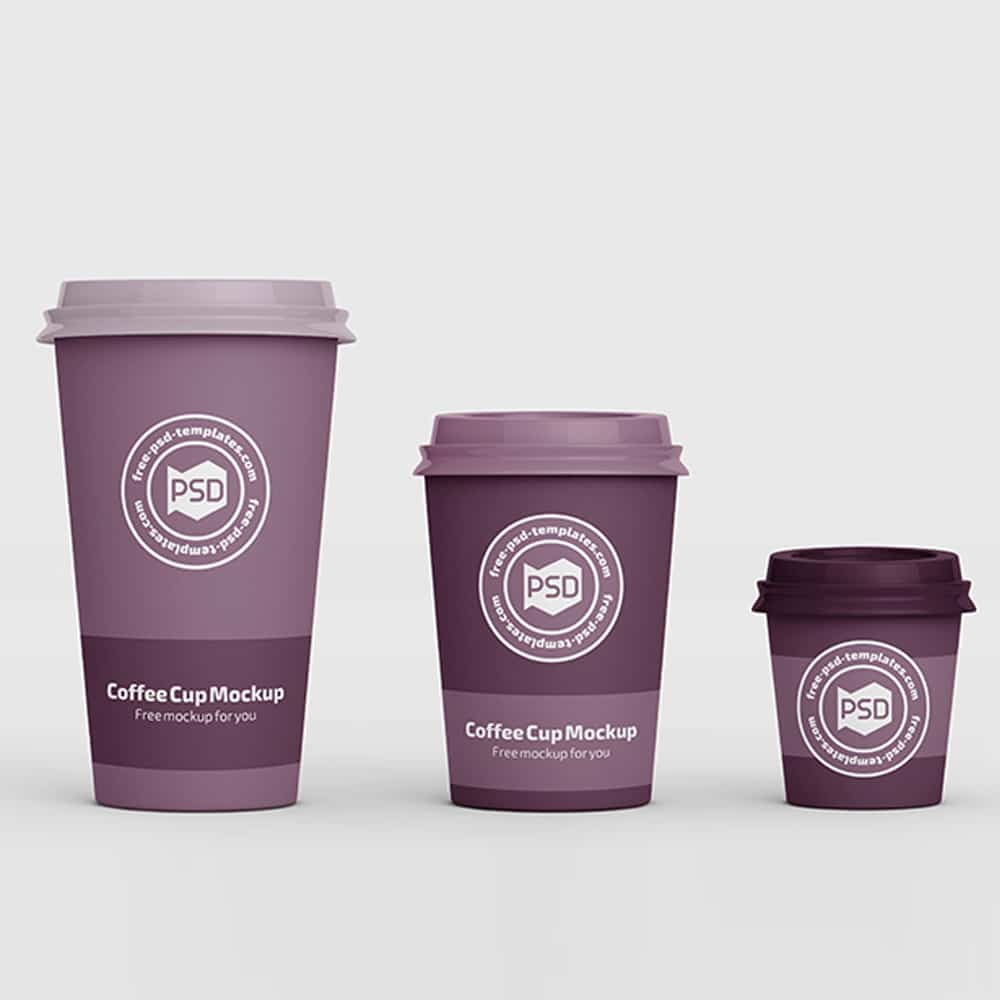 Free PSD Coffee Cup Mockup Templates