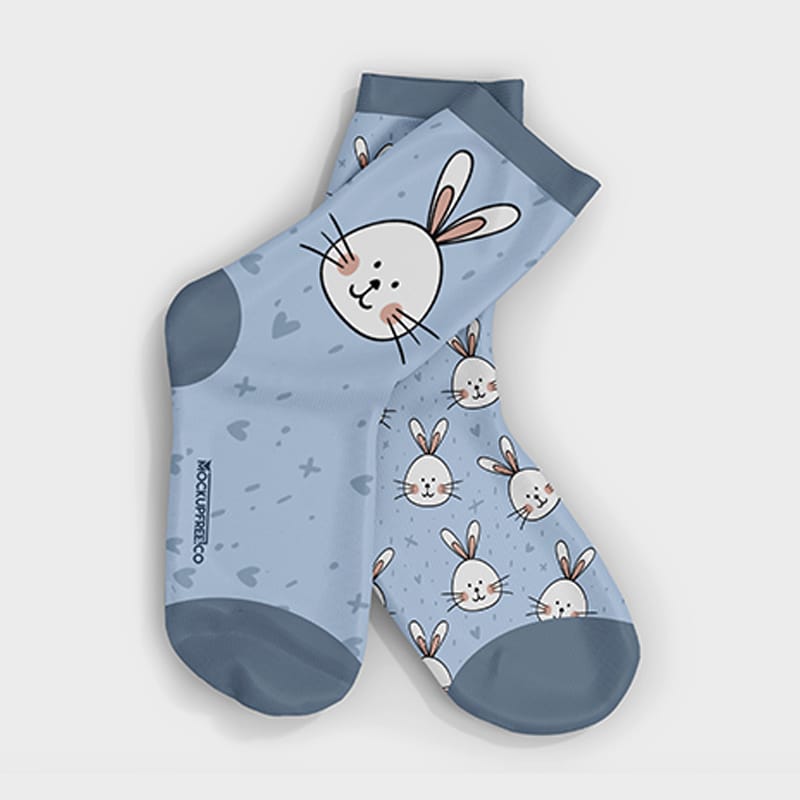 Free PSD Socks Mockup Template