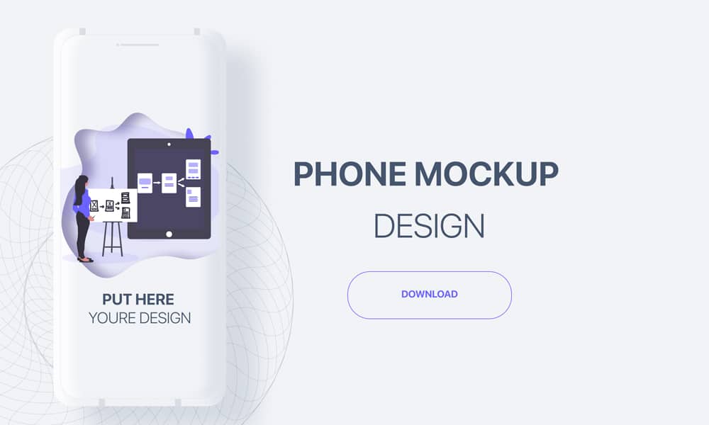 Free Smartphone Mockup for Figma