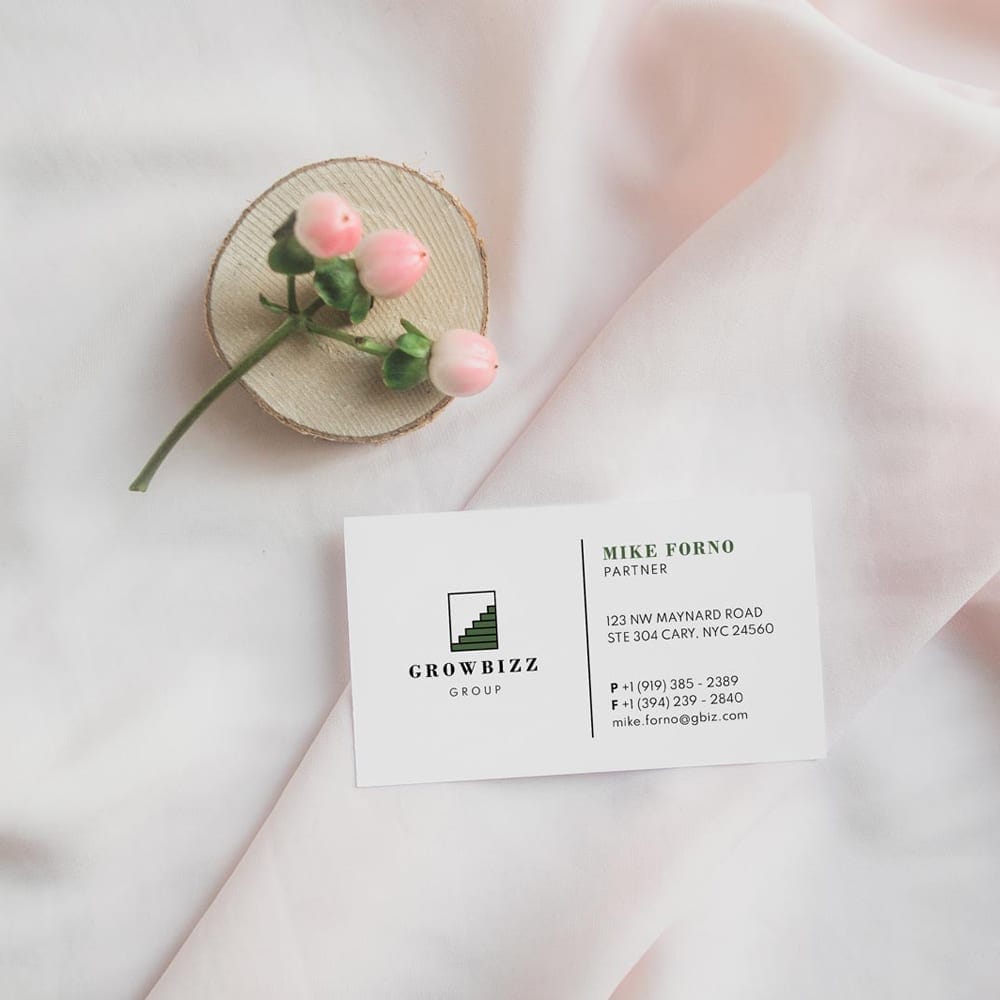 Free Sophisticated Business Card Design Template & Mockup PSD