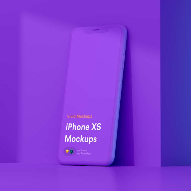 Free Vivid iPhone X Mockup