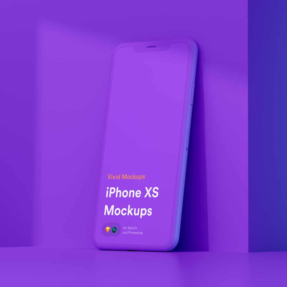 Free Vivid iPhone X Mockup