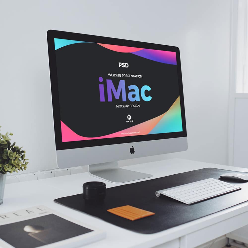 Free Website Presentation iMac Mockup Design