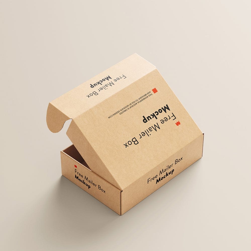 Free Mailer Box Mockup