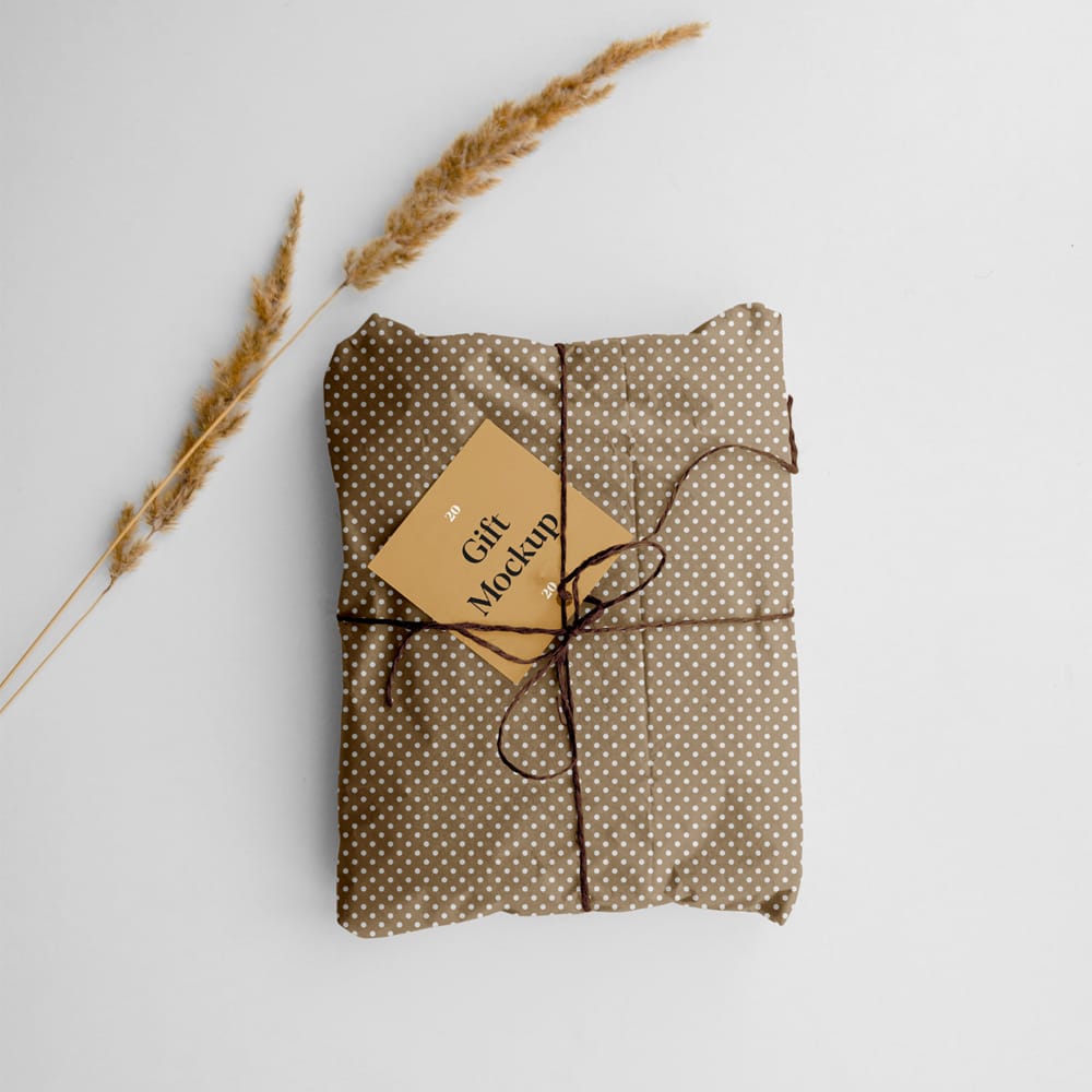 Gift PSD Mockup