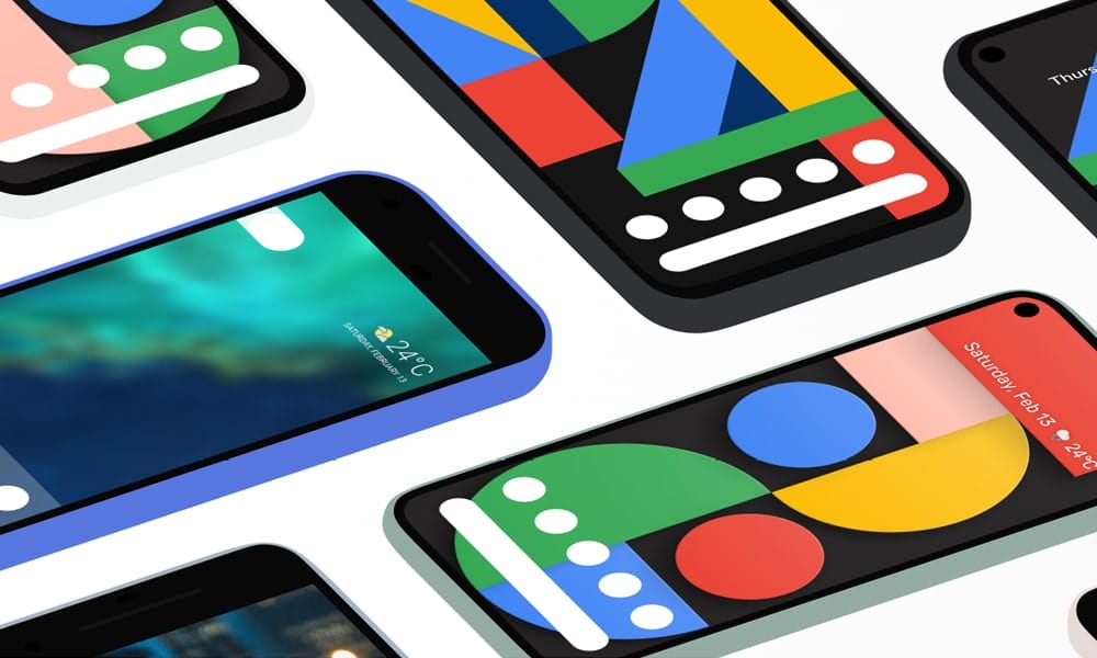 Google Pixel 4a 5G Device Mockup