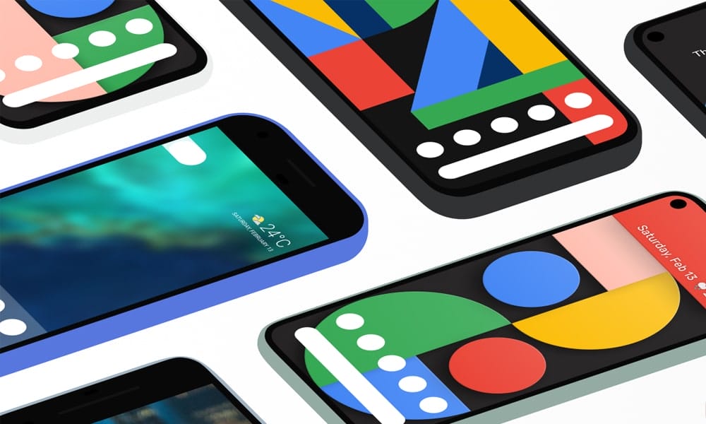 Google Pixel 5 Device Mockup Frames