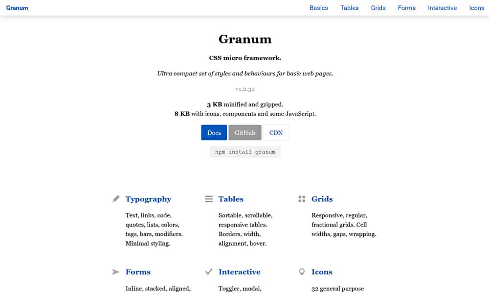 100+ Best CSS Frameworks for Responsive Design 79 Granum