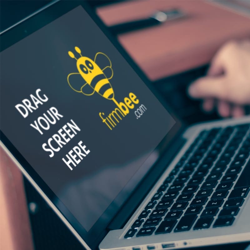 Musician Uses a Laptop Free Mockup PSD