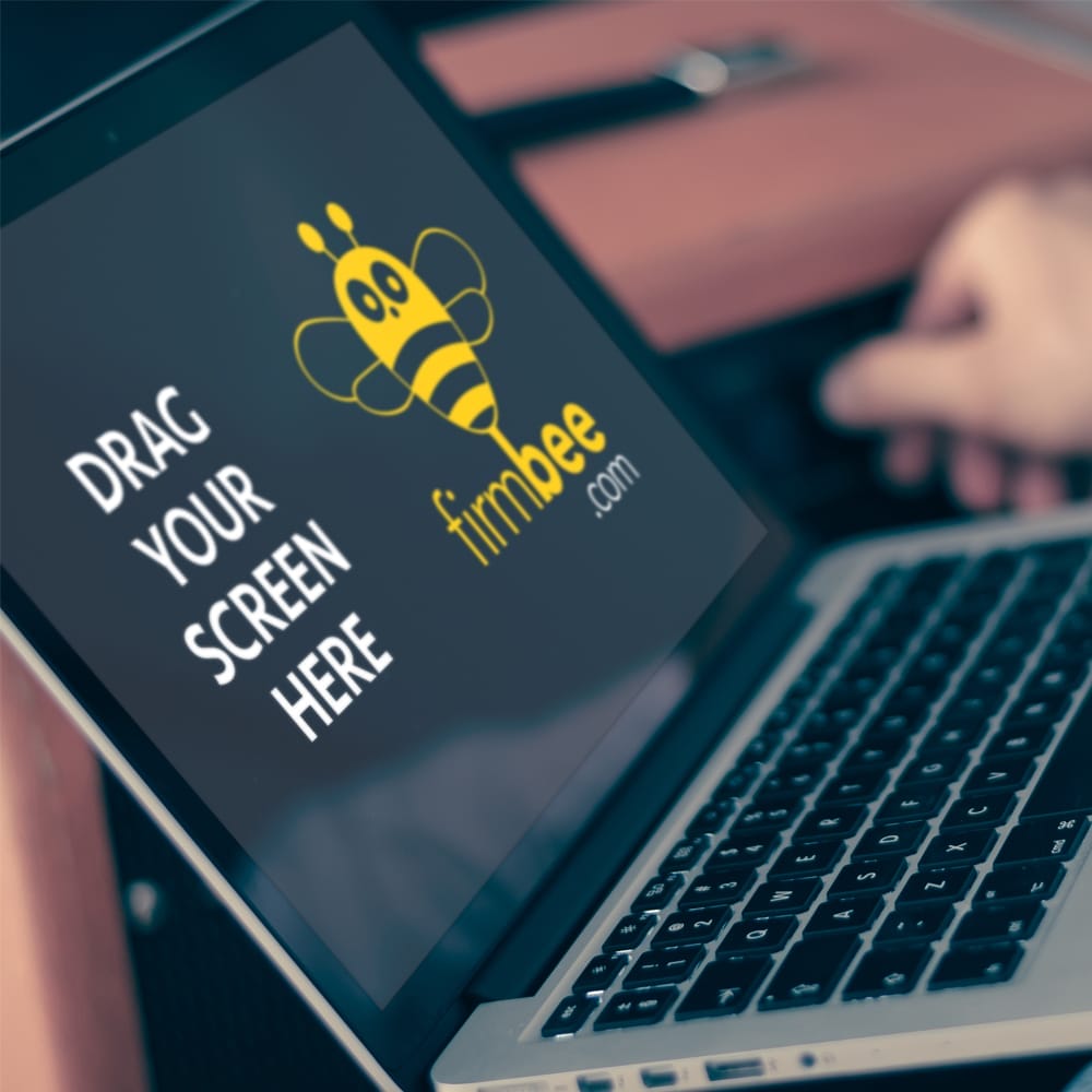 Musician Uses a Laptop Free Mockup PSD